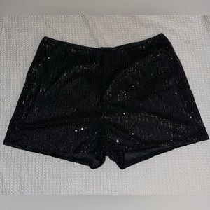 NWOT Sparkly Black Stretch Shorts
